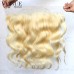 13x4 Lace Frontals 613 Blonde Body Wave Hair Lace Frontal Virgin Remy Wavy Brazilian Hair Blonde Frontal